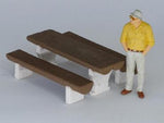 Miniaturbeton 01-041-031 Tafel met Banken