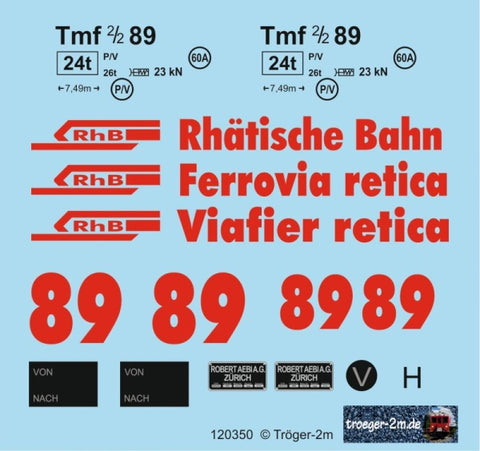 Tröger 120350 RhB Tmf 2/2 89