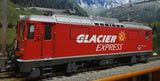 Tröger 140290 RhB Ge 4/4 II 623 Zernez, met reclame "Glacier Express"