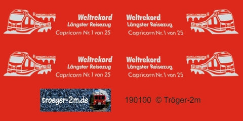 Tröger 190100 RhB "Weltrekord - Längster Reisezug - Capricorn Nr. 1 von 25"