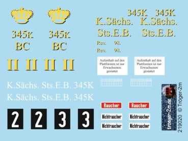 Tröger 219020 K.Sächs.Sts.E.B 345K