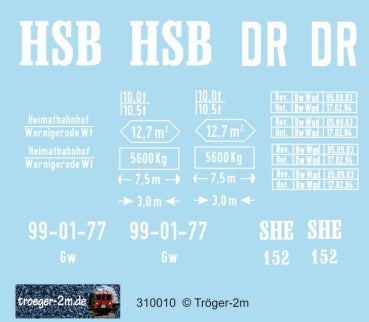 Tröger 310010 DR/HSB 99-01-77