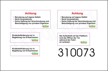 Tröger 310073 Waarschuwingsbord Cabrio