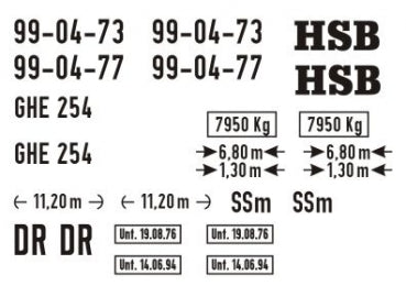 Tröger 310190 DR/HSB 99-04-73 of 99-04-77