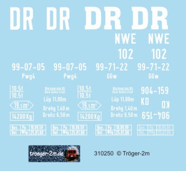 Tröger 310250 DR 99-71-22, 99-07-05 of 904-159