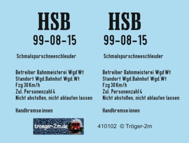 Tröger 410102 HSB Sneeuwploeg 99-08-15