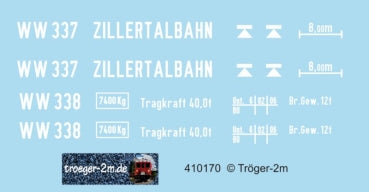 Tröger 410170 Rolwagen Zillertalbahn