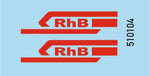 Tröger 510104 RhB Logo Rood 50 x 12mm