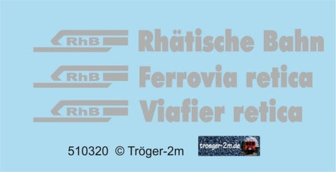 Tröger 510320 RhB Logo met tekst