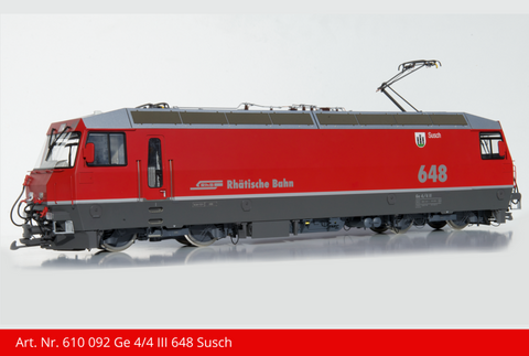 Kiss Schweiz 610 092 RhB Ge4/4 III 648 Susch