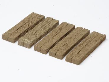 Miniaturbeton 02-128-011 - Beton Bielzen Houtlook Dubbel, 5 Stuks