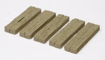 Miniaturbeton 02-128-012 - Beton Bielzen Houtlook Dubbel, 5 Stuks Lichtbruin