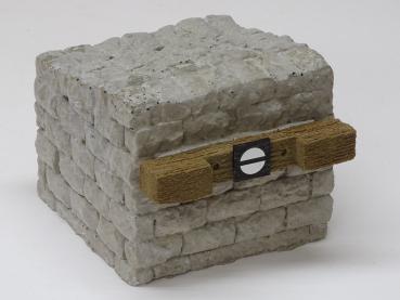 Miniaturbeton 02-137-011 Stootblok Natuursteen Normaalspoor