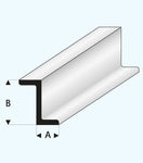 Maquett Styreen Z Profiel, Wit