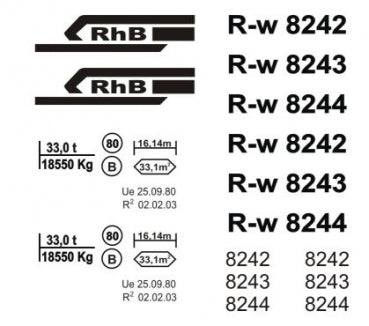 Tröger 310290 RhB R-w 8242, 8243 of 8244