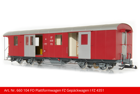 Kiss Schweiz 660104 FO Platformwagen FZ 4351